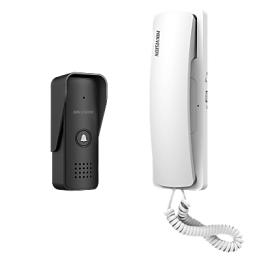 Kit de Audioportero Analógico a 2 Hilos / Apertura de 2 Puertas / Diferentes Tonos y Volúmenes de Timbre /