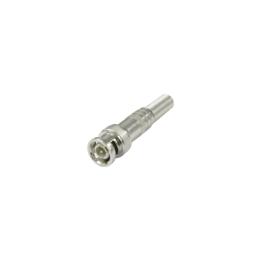 Conector BNC macho de 75 Ohm, con base de resorte para montar a presión cable coaxial RG-59/ Níquel/ Oro/ Teflón.