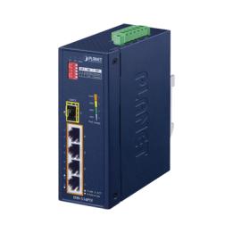 Switch industrial, Temperatura de Operación: -40 a 75ºC, 4 puertos PoE 10/100 + 1 Puerto 100Base-FX