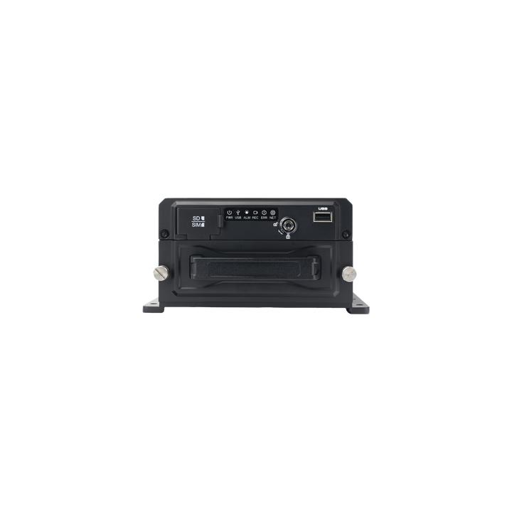 DVR Móvil / Multiplataforma / 4 Canales AHD 2 Megapixel + 4 canales IP / Almacenamiento en HDD / H.265 / Soporta 4G /