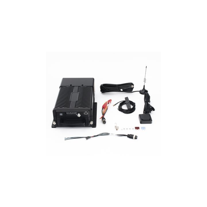 DVR Móvil / Multiplataforma / 4 Canales AHD 2 Megapixel + 4 canales IP / Almacenamiento en HDD / H.265 / Soporta 4G /