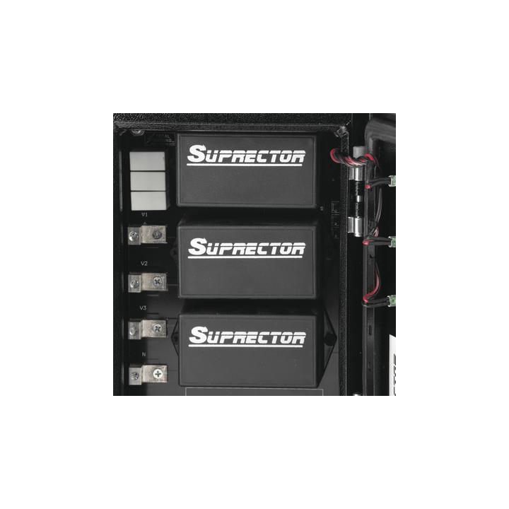 Supresor de pico clase B con voltaje de operación 127/220 Vca, 3 fases, 80 KA