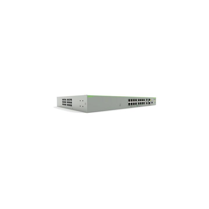 Switch PoE+ Administrable CentreCOM FS980M, Capa 3 de 16 Puertos 10/100 Mbps + 2 puertos RJ45 Gigabit/SFP Combo, 250W