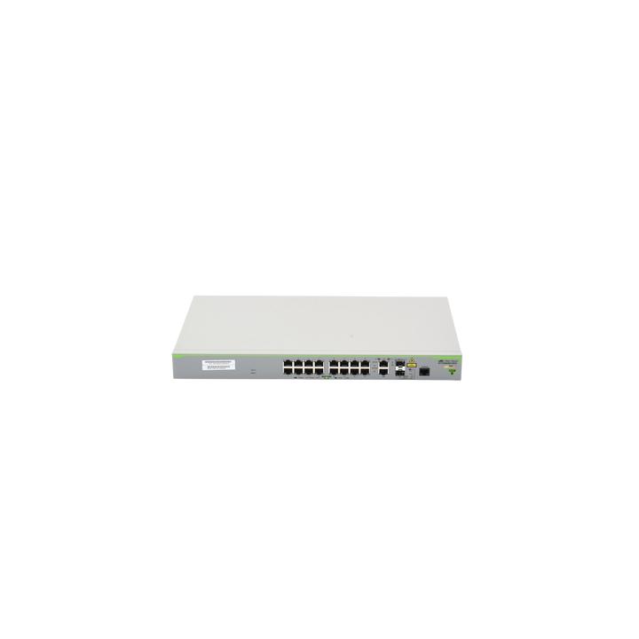 Switch PoE+ Administrable CentreCOM FS980M, Capa 3 de 16 Puertos 10/100 Mbps + 2 puertos RJ45 Gigabit/SFP Combo, 250W