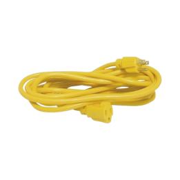 Extensión Eléctrica de Uso Rudo Aterrizada 2.4 metros / 127 V CA 10 A Máximo / Color Amarillo.