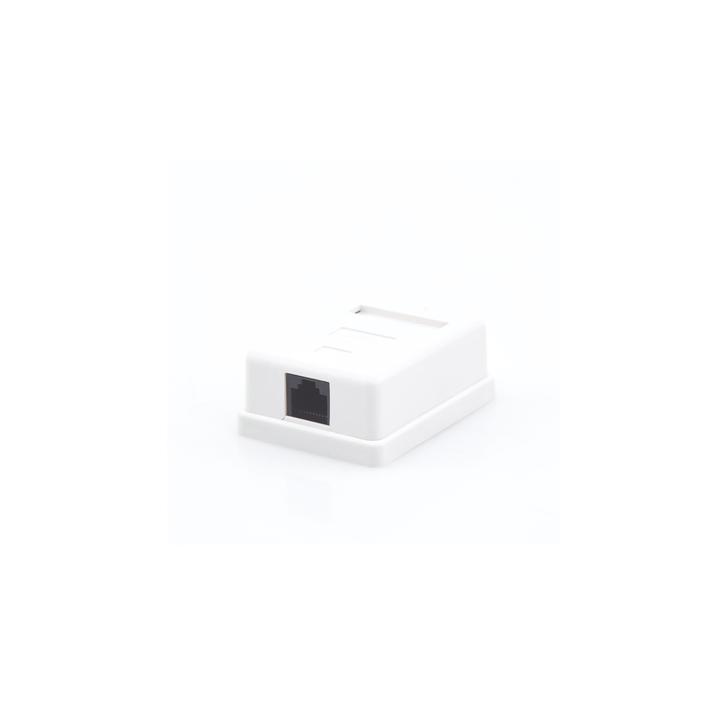Caja de Pared con 1 Puerto Keystone, Incluye Jack Cat5e