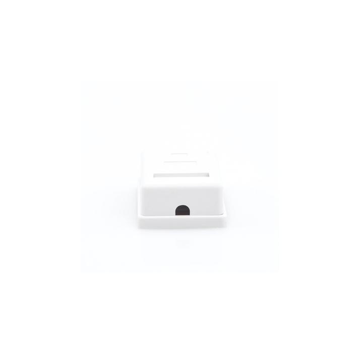 Caja de Pared con 1 Puerto Keystone, Incluye Jack Cat5e