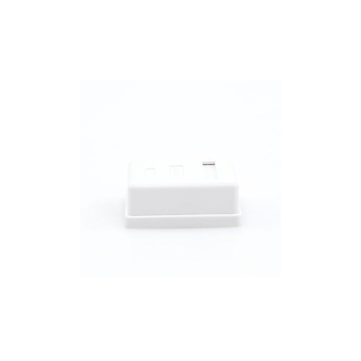 Caja de Pared con 1 Puerto Keystone, Incluye Jack Cat5e