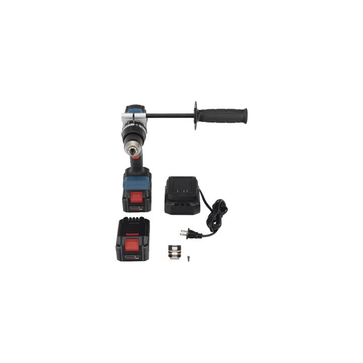 Rotomartillo Inalámbrico 20V / Motor Brushless / Broquero 1/2 in / 120 Nm Par Máximo / 2 Baterías 4.0Ah con Cargador