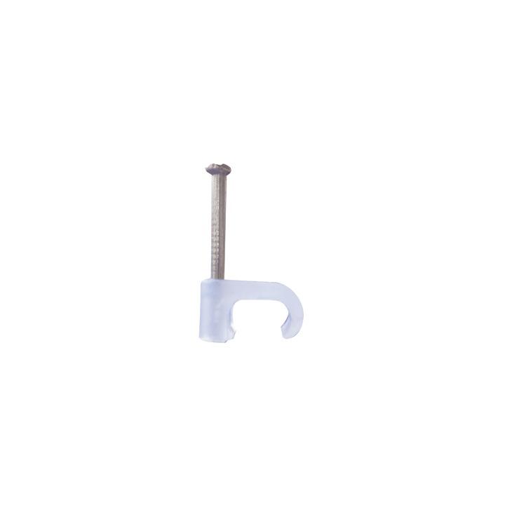 Grapa para cable plano de 4mm color transparente (100pzs) (3208-00100)