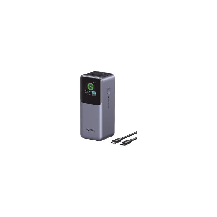 Power Bank de 20000mAh | 3 Salidas 130W Max. | USB-A + 2 USB-C | PD 3.0 | QC3.0 | FCP | SCP | Pantalla Inteligente |
