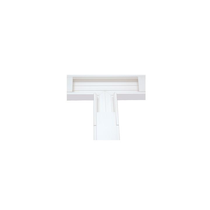 Sección en "T" color Blanco de PVC auto extinguible, para canaleta TEK-100 (5576-13100)