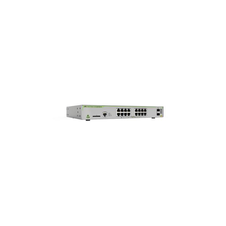 Switch PoE+ Administrable CentreCOM GS970M, Capa 3 de 16 Puertos 10/100/1000 Mbps + 2 SFP Gigabit, 247 W