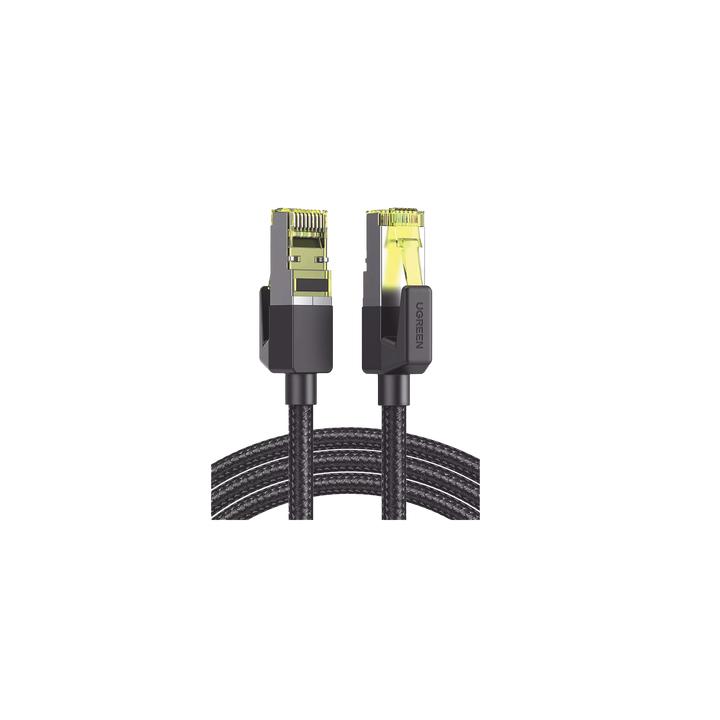 Cable Ethernet Cat7 CLASS F/FTP Redondo con Malla de Nylon 1 Metro (3.28 Pies)