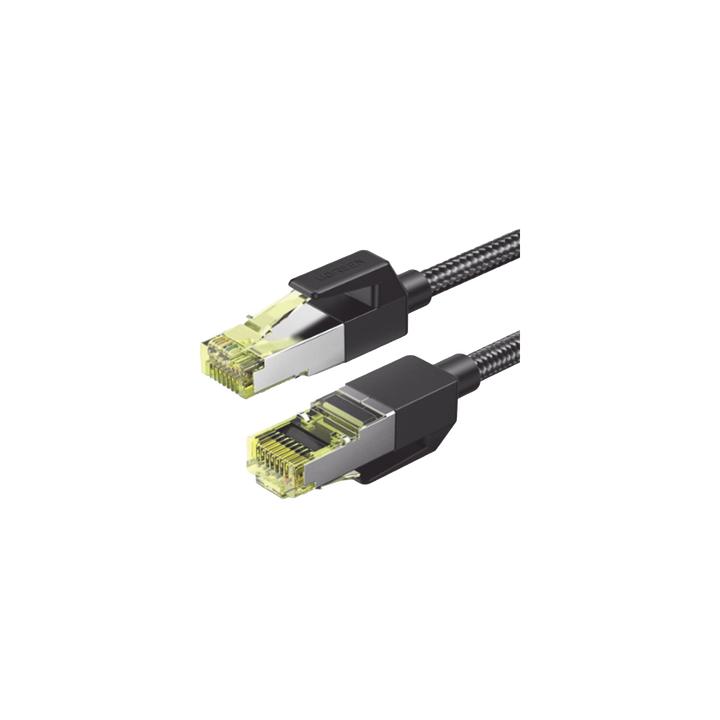 Cable Ethernet Cat7 CLASS F/FTP Redondo con Malla de Nylon 1 Metro (3.28 Pies)