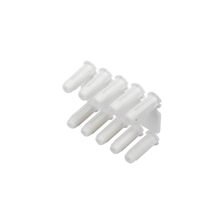 Taquete blanco 3/16" para tornillo 8mm x 3/4" (100pzs) (1101-01100)