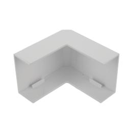 Esquinero exterior color blanco de PVC auto extinguible  para canaletas TMK1735, TMK1735SD (5310-02001)