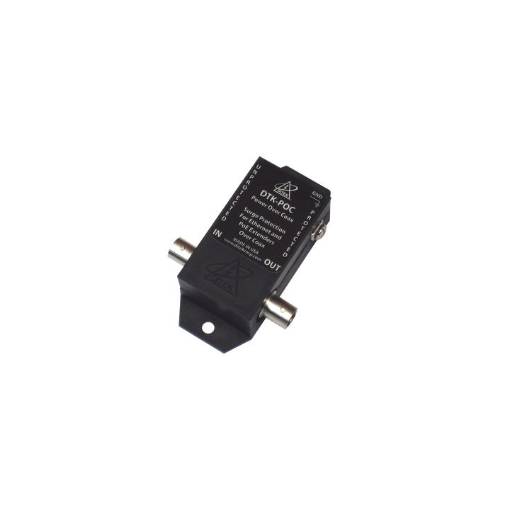 Protector Coaxial PoE / BNC Hembra / 75 Ohms / Ethernet 10/100 / Cámaras IP y Extensores