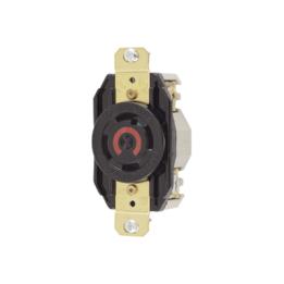 Receptáculo con Bloqueo de Media Vuelta Industrial 30 a 125/250 V CA / 3 Polos 4 Hilos / Nema L14-30R.