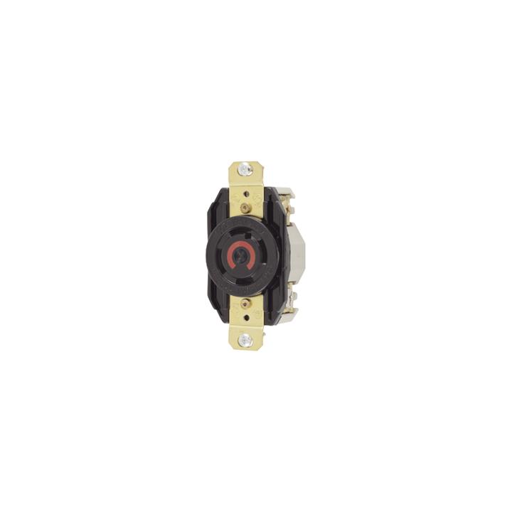 Receptáculo con Bloqueo de Media Vuelta Industrial 30 a 125/250 V CA / 3 Polos 4 Hilos / Nema L14-30R.