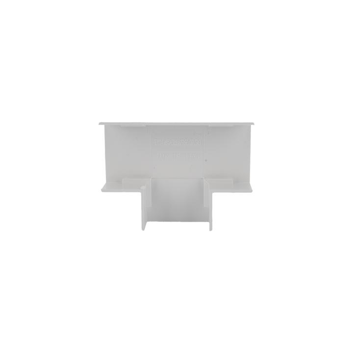 Sección en "T" color blanco de PVC auto extinguible, para canaletas TMK1735, TMK1735SD (5340-02001)