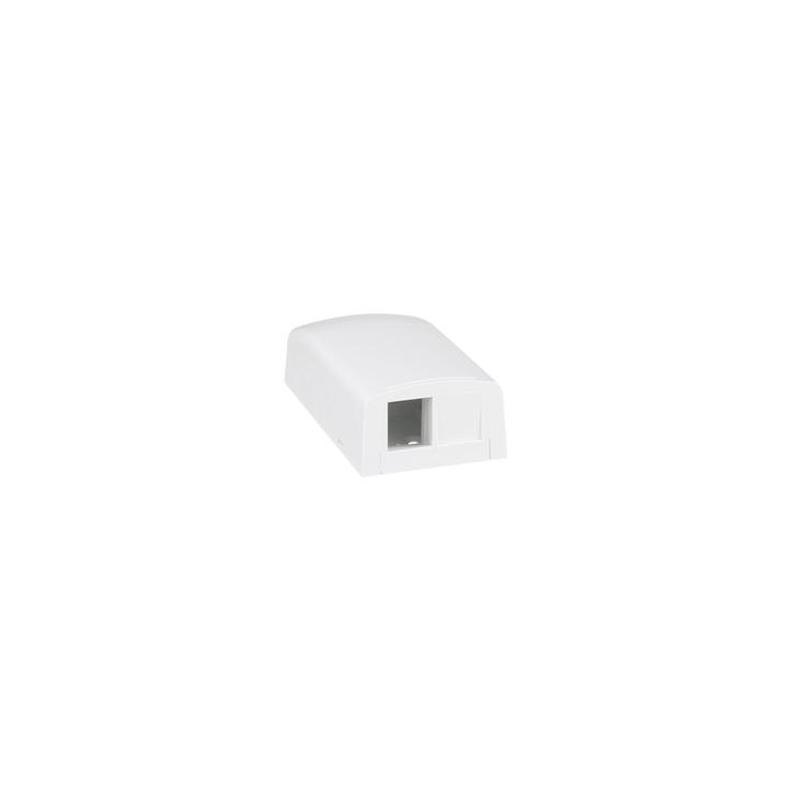 Caja de Montaje en Superficie, Para 2 Módulos Keystone, Color Blanco
