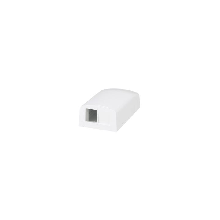 Caja de Montaje en Superficie, Para 2 Módulos Keystone, Color Blanco