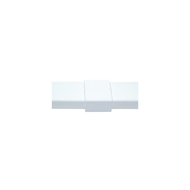 Pieza de unión color blanco de PVC auto extinguible, para canaleta PT48 (6180-01002)