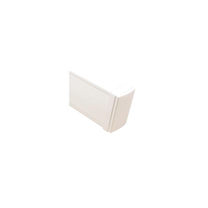 Tapa final en color blanco de PVC auto extinguible,  para canaleta TEK100 (5591-02001)