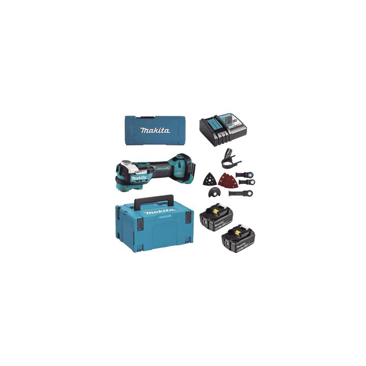 Multiherramienta Oscilante Inalámbrica de 18V, incluye 2 Baterías  BL1850B de 5.0 A, Cargador DC18RC, Accesorios y