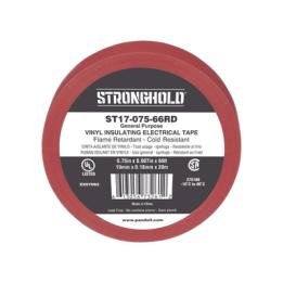 Cinta Eléctrica STRONGHOLD para Aislar, de PVC, Uso General Reparación y Mantenimiento, Grosor de 0.18mm (7 mil),
