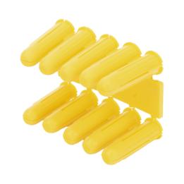 Taquete amarillo 7/32" para tornillos 8mm x 1" (100pzs) (1102-02100)