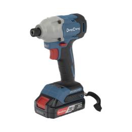 Atornillador de Impacto Inalámbrico 20V / Motor Brushless / Portabrocas Hexagonal 1/4 in / 90-180 Nm Torque / Batería