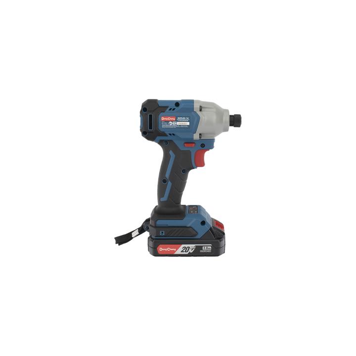 Atornillador de Impacto Inalámbrico 20V / Motor Brushless / Portabrocas Hexagonal 1/4 in / 90-180 Nm Torque / Batería