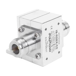 Protector Coaxial RF / 1.5-700 MHz / 50 Ω / Conectores N Hembra / Ceja Lateral / 2 kW