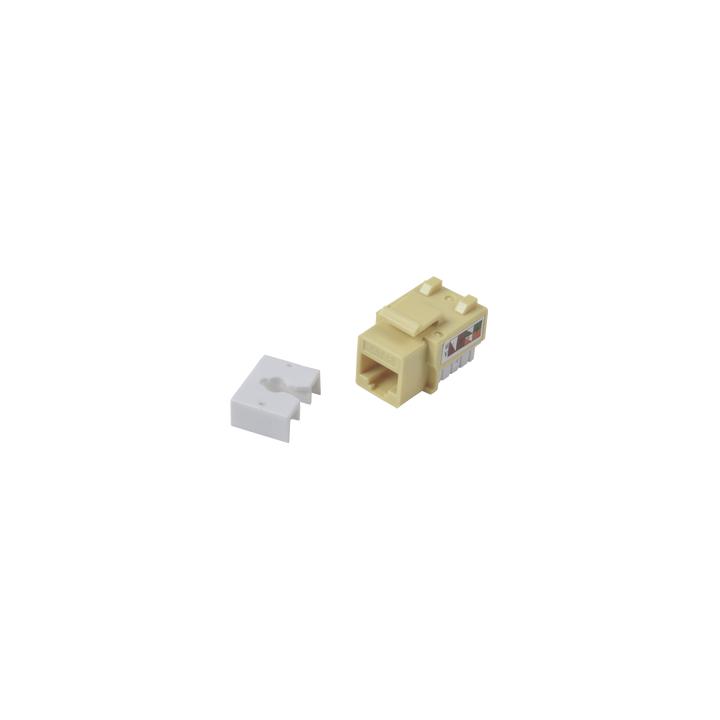 Módulo Jack Keystone Cat5e con Terminación 110 (Punchdown) para Faceplate - Color Amarillo