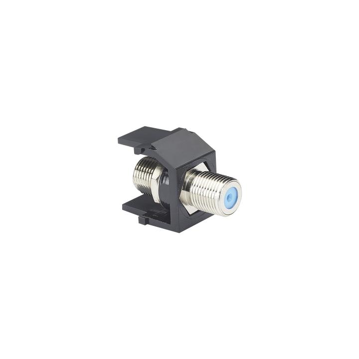 Módulo Acoplador Coaxial Tipo F, Keystone, de 75 Ohms, 3.0 GHz, Color Negro