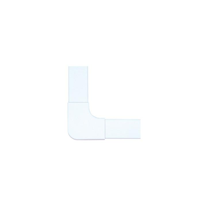 Sección en "L" color blanco de PVC auto extinguible,  para canaleta PT48 (6130-01002)