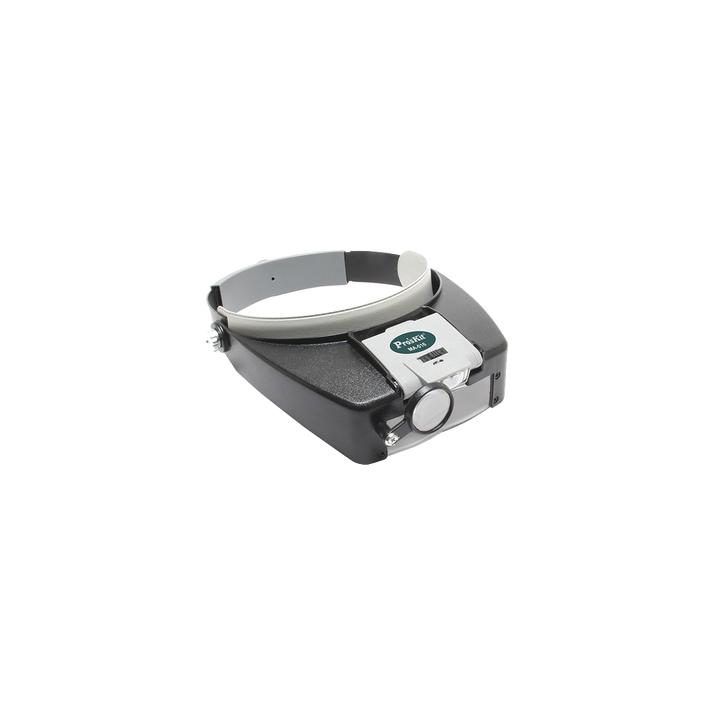 Lampara LED en correa frontal con lentes de aumento 1.8X, 2.6X y 5.8X.