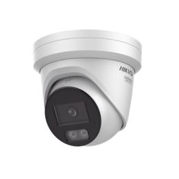 Turret IP 4 Megapixel / Imagen a color 24/7 / Lente 2.8 mm / Luz Blanca 40 mts / Exterior IP67 / Micrófono Integrado /