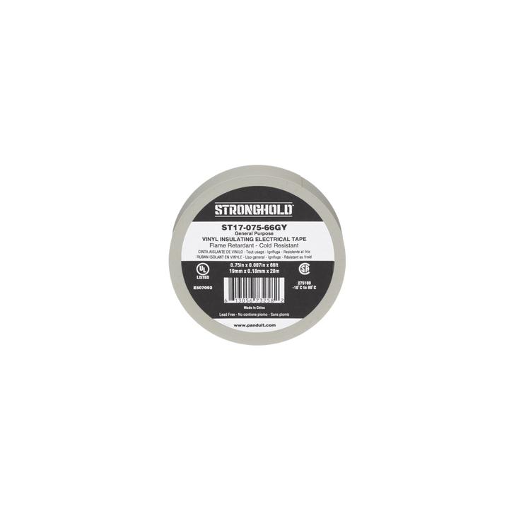 Cinta Eléctrica STRONGHOLD para Aislar, de PVC, Uso General Reparación y Mantenimiento, Grosor de 0.18mm (7 mil),