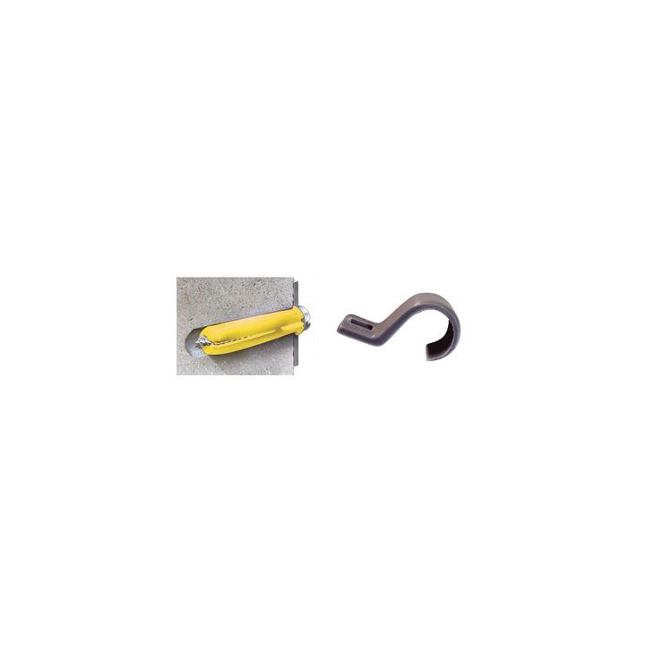 Kit de 12 grapas, 12 taquetes y 12 tornillos para sujetar conductores redondos o tubo en muro (2103-07240)