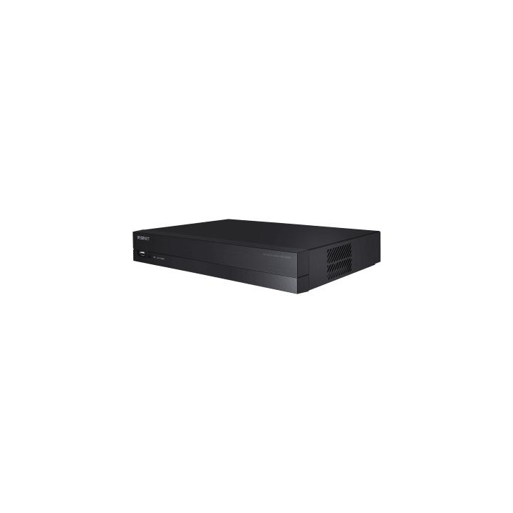 NVR 8 Megapíxel / 8 canales / H.265 / P2P Wisenet / 8 puertos PoE / Incluye 4TB para grabacion / NDAA