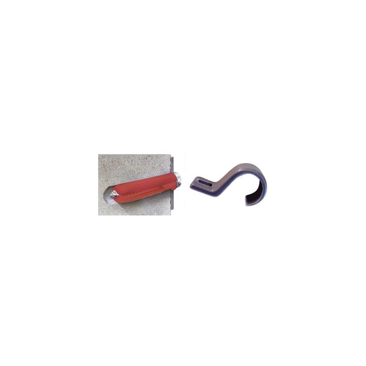 Kit de 8 grapas, 8 taquetes y 8 tornillos para sujetar conductores redondos o tubo en muro (para tubo de 1/2)