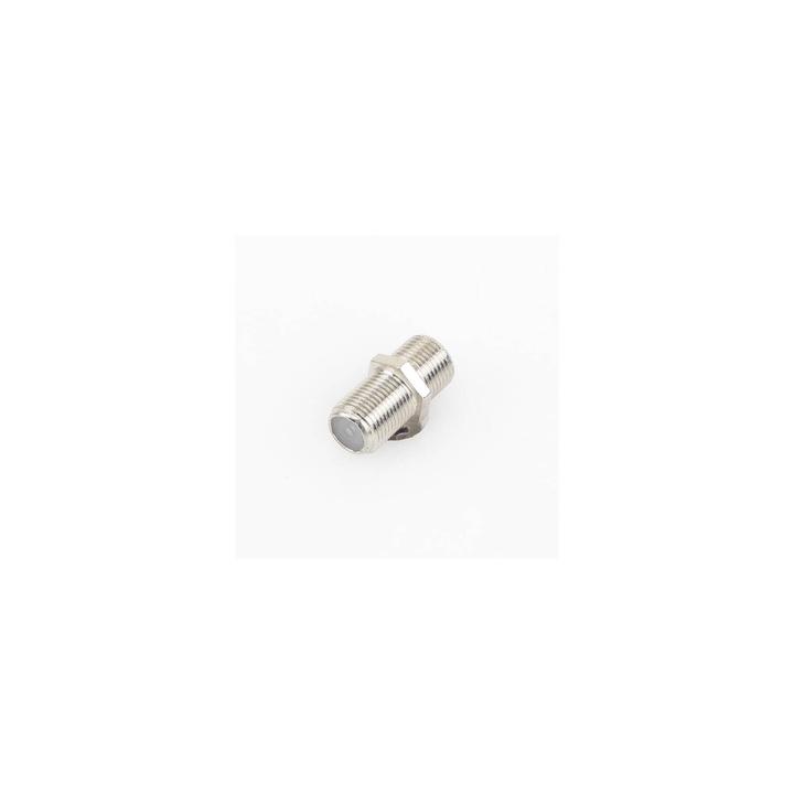 Adaptador Barril para 75 Ohm, de Conector F Hembra a F Hembra, Níquel/ Estaño/ Polietileno.