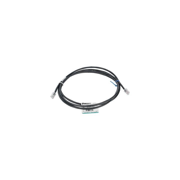 Cable de Parcheo UTP Categoría 5e, con Plug Modular en Cada Extremo - 2 Metros (6.56 Pies) - Negro