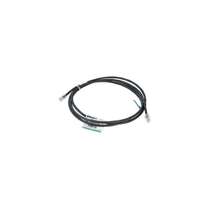 Cable de Parcheo UTP Categoría 5e, con Plug Modular en Cada Extremo - 2 Metros (6.56 Pies) - Negro