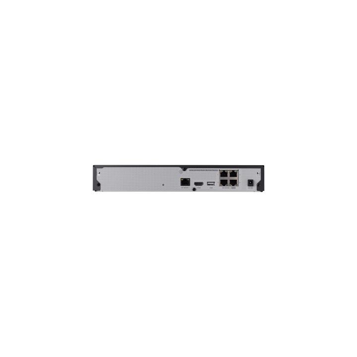 NVR 8 Megapíxel / 4 canales / H.265 / P2P Wisenet / 4 puertos PoE
