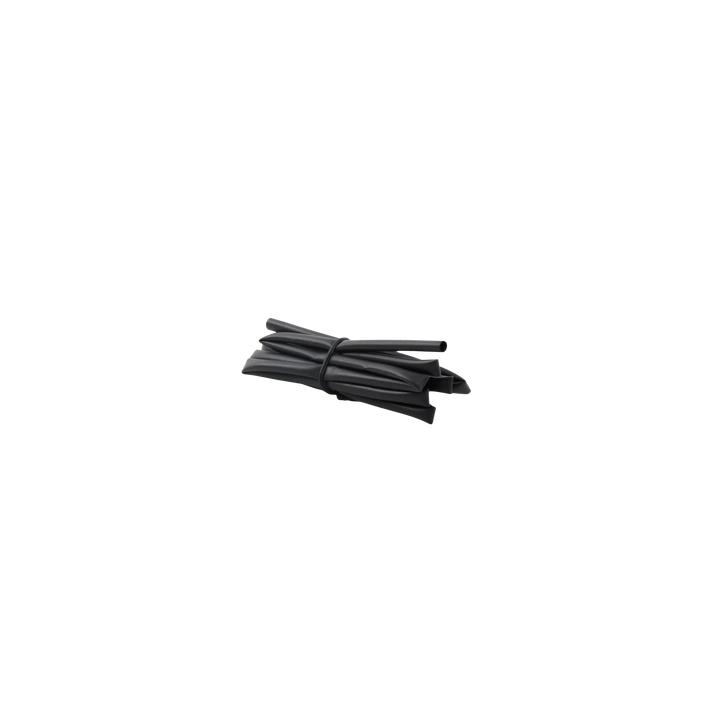 Tubo Termoencogible (Termofit) Negro de 1.2 m, 1/8" de Diámetro, Reduce de 2:1, Poliolefina.