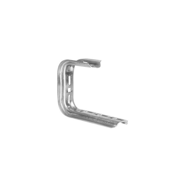Ménsula omega tipo C inteligente, 115 x 195mm, con acabado Electro Zinc